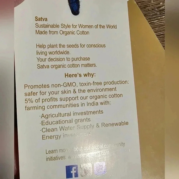 Satva Divine Kimono Blue Turquoise Sahara Print with Tassel Trim OS Free Size - Picture 9 of 9